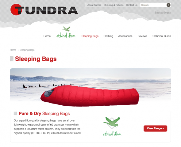 Tundra Sleeping Bags Range